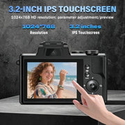 8K Digital Camera with WiFi,88MP Dual Lens Digital Cameras for Photography