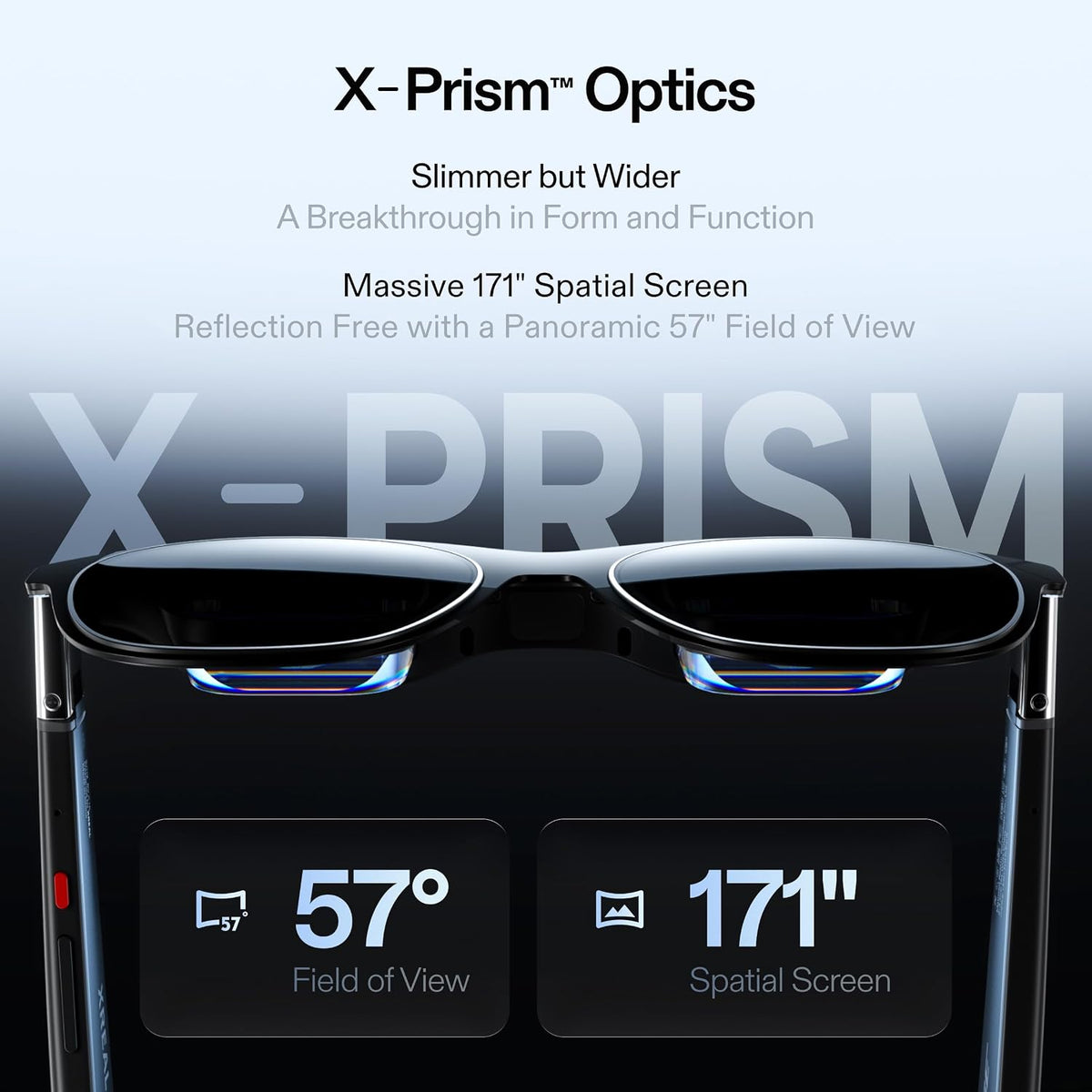One Pro AR Glasses with X1 Chip, 171" 120Hz FHD Display, Native 3 Dof