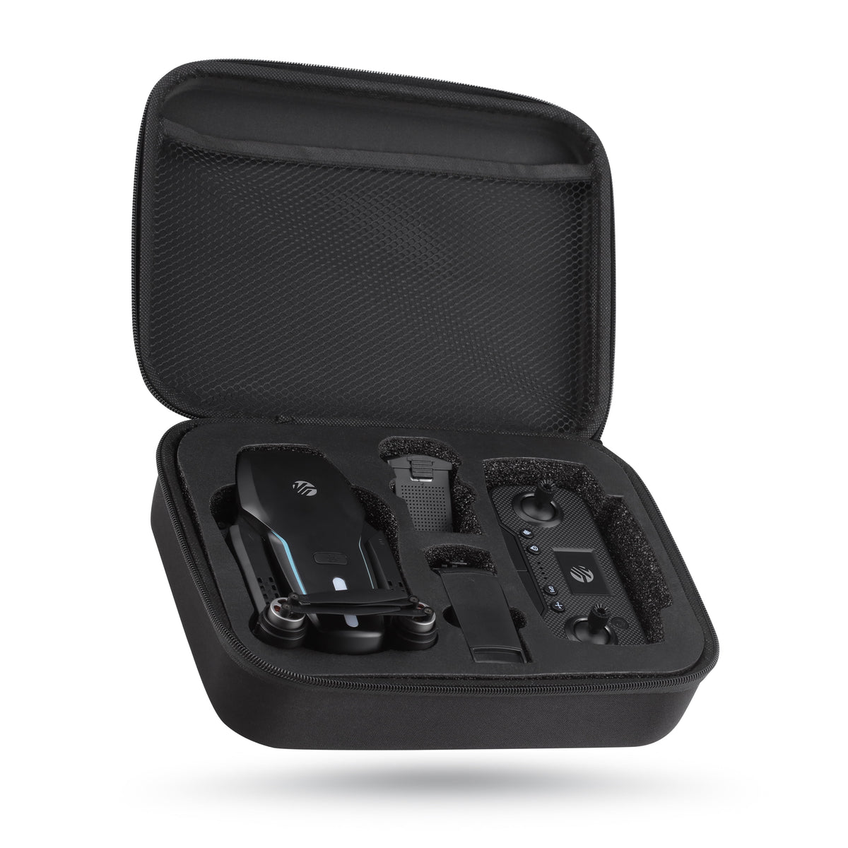 Sky Flow 4K Aerial Camera Drone Image Stabilization & Carrying Case, Black
