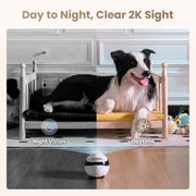 Air 2 Mobile Pet Camera Robot: 2K Familybot with Two-Way Talk