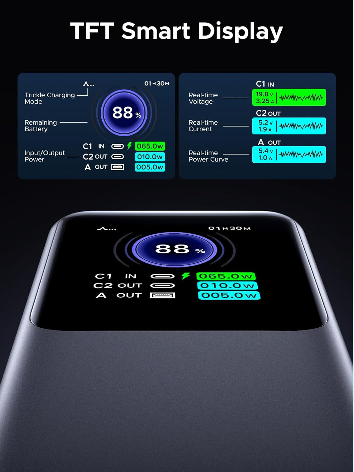 Nexode 20000mAh 130W Portable PD Power Bank for MacBook Pro 16