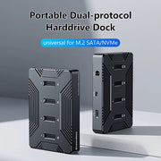 4 bay m2 SSD docking station Type C USB3.1 10Gbps m.2 NVME SATA ngff dual protocol Aluminum alloy SSD enclosure