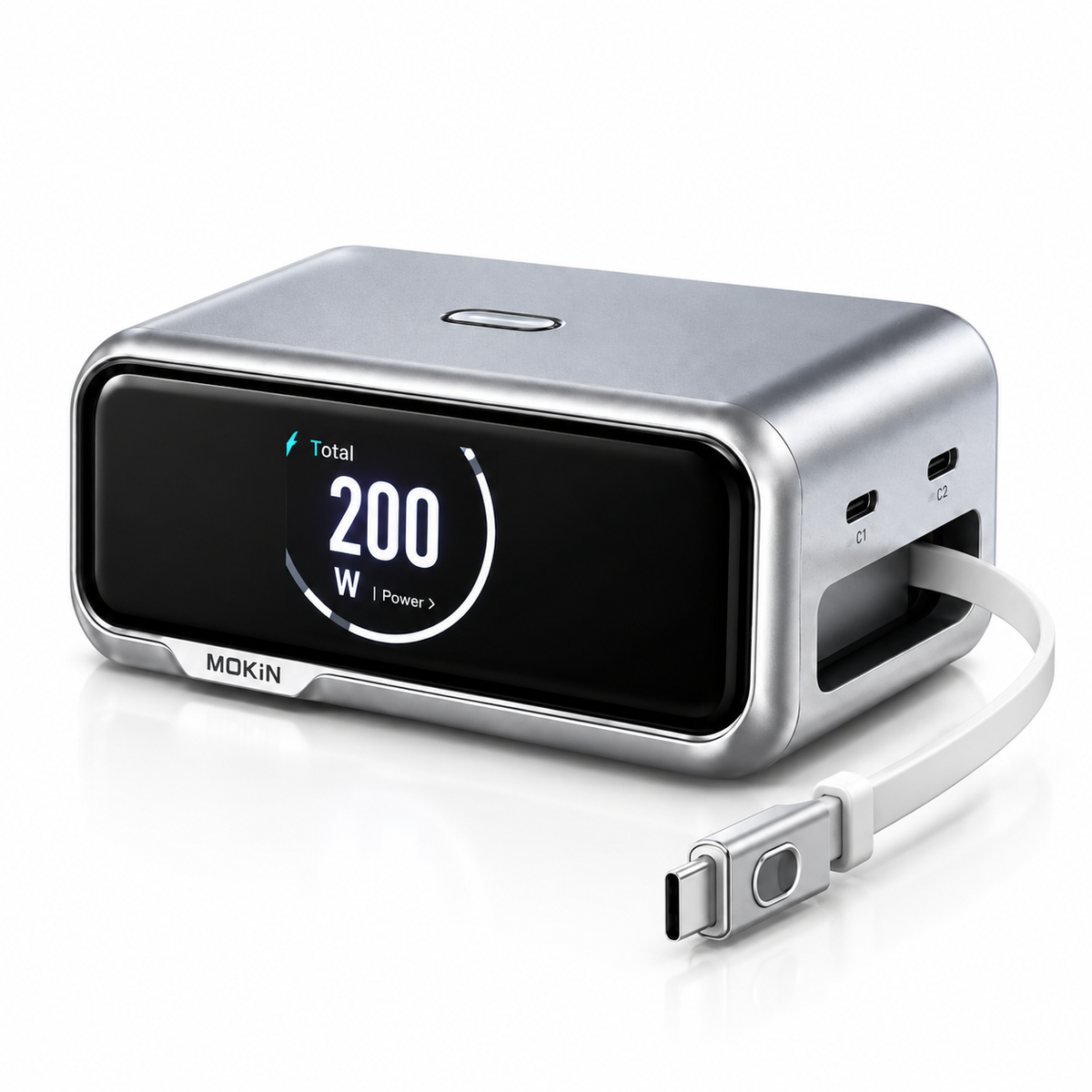 MOKiN 200W Charging Station w/ Retractable Cord