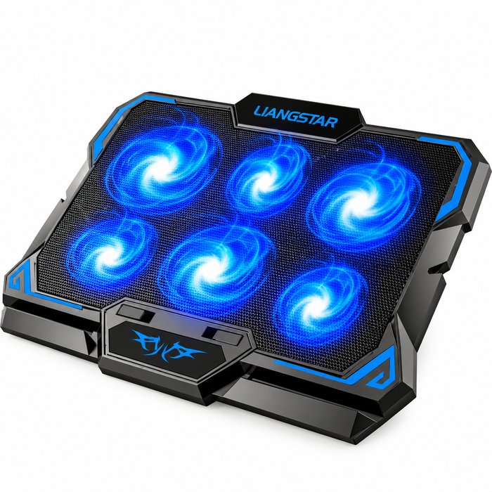 LIANGSTAR 6-Fan LED Laptop Cooling Pad