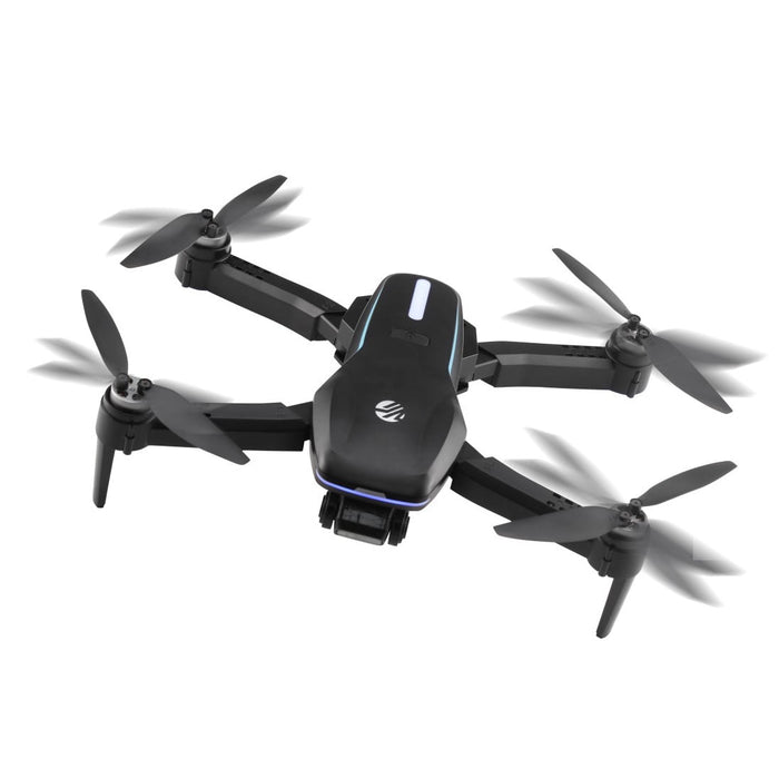 Sky Flow 4K Aerial Camera Drone Image Stabilization & Carrying Case, Black