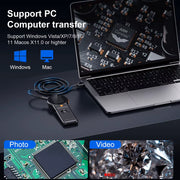 500X Digital Microscope Foldable Autofocus Electronic Welding Microscope Autofocus 2MP Coin Video Microscopes for jewelry work