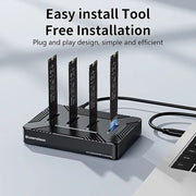 4 bay m2 SSD docking station Type C USB3.1 10Gbps m.2 NVME SATA ngff dual protocol Aluminum alloy SSD enclosure